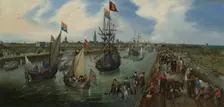 The Departure of a Dignitary from Middelburg, 1615. Creator: Adriaen van de Venne