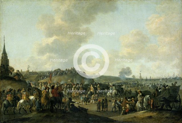 The Departure of Charles II of England from Scheveningen, June 2, 1660, 1660-1683. Creator: Hendrick de Meijer.