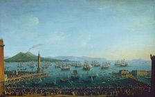 The Departure of Charles III from Naples to Become King of Spain, 1759. Creator: Joli, Antonio (1700-1777)