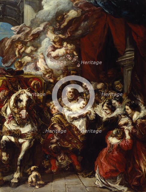 The Departure of Elisabeth of France for Spain, after 1858. Creator: Eugene Isabey.