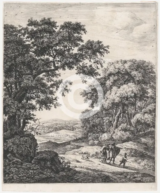 The Departure of Hagar, 17th century. Creator: Anthonie Waterloo.