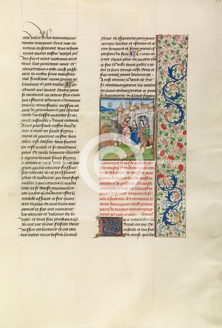 The Departure of John of Gaunt from Santiago de Compostela, c1380s. Creator: Unknown.