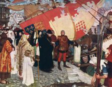 The Departure of John and Sebastian Cabot...on their First Voyage of Discovery in 1497 1906