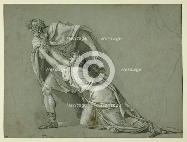 The Departure of Marcus Attilius Regulus for Carthage, 1785/86. Creator: Jacques-Louis David.
