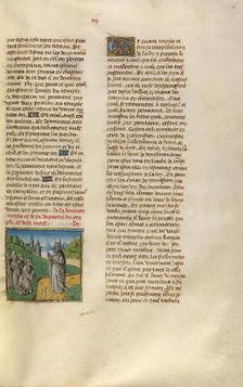 The Departure of Moses; Miroir Historial, about 1475. Creator: Unknown