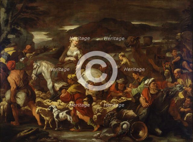 The Departure of Rebecca, Second Half of the 17th century. Creator: Giordano, Luca (1632-1705).
