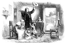 The departure of Roger Williams (1603-1683) for Salem Island, c1902