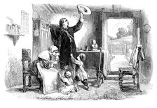 The departure of Roger Williams (1603-1683) for Salem Island, c1902