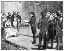 The Deputation, London and Dublin before the Queen, c1840s, (1900)