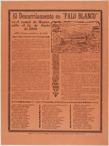The Derailment in Palo Blanco, n.d. Creator: José Guadalupe Posada