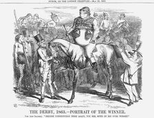 The Derby 1863 - Portrait of The Winner 1863. Artist: John Tenniel
