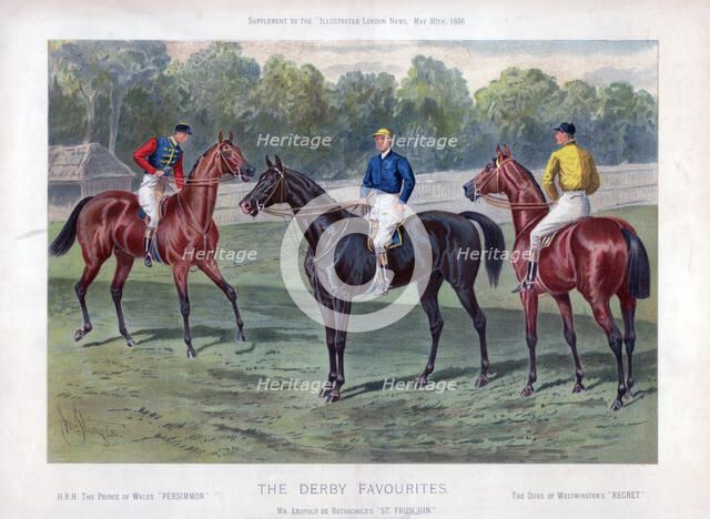 'The Derby Favourites', 30 May 1896. Artist: John Sturgess