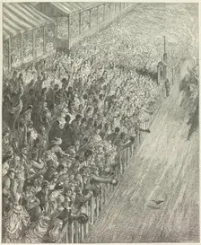 The Derby - Finish of the Race, 1872. Creator: Adolphe François Pannemaker