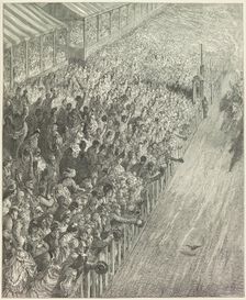 The Derby - Finish of the Race, 1872. Creator: Adolphe François Pannemaker