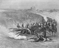 The Derby - Tattenham Corner 1872. Creator: Gustave Doré