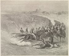 The Derby - Tattenham Corner, 1872. Creator: Unknown
