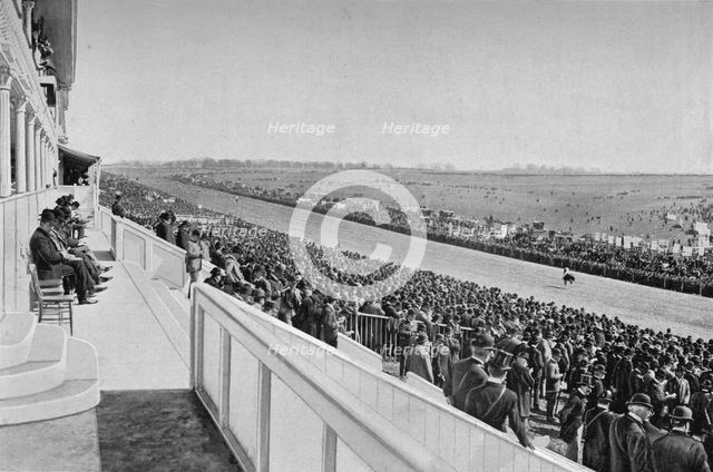 'The Derby: View Down The Course', c1903, (1903). Artist: WA Rouch.