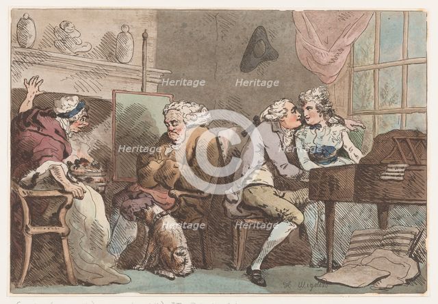 The Detection, June 15, 1796., June 15, 1796. Creator: Thomas Rowlandson.