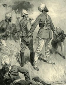 The Devotion of General Roberts's Sikh Orderly at Spingawi (1901). Creator: Unknown