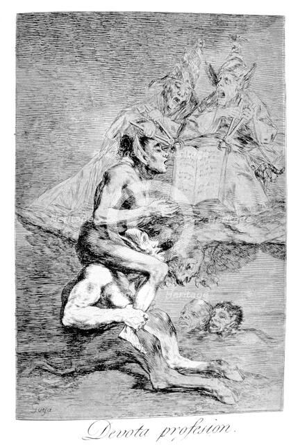 'The Devout Profession', 1799. Artist: Francisco Goya