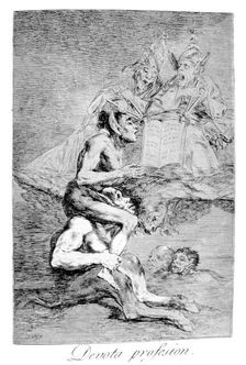 The Devout Profession 1799. Artist: Francisco Goya