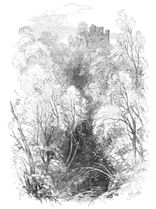 The Devon Valley Railway in Scotland: Castle Campbell, 1869. Creator: Unknown