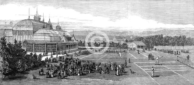 The Devonshire Park Lawn Tennis Ground, Eastbourne, 1881. Creator: Unknown.