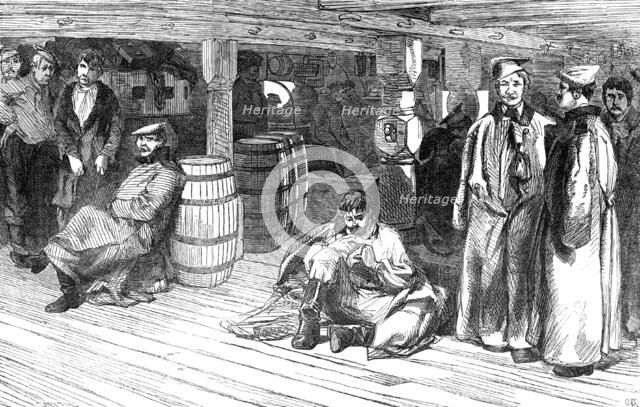 '"The Devonshire" - Russian Prisoners between Decks, 1854. Creator: Unknown.