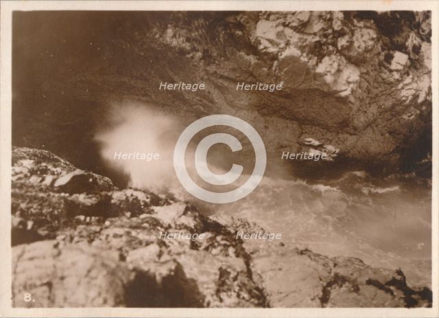 'The Devil's Bellows, Kynance Cove', 1927. Artist: Unknown.