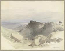 The Devil's Wall near Blankenburg in the Harz Mountains, 1844. Creator: Carl Theodor Reiffenstein