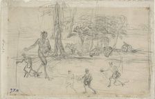 The Devil Sowing, 1848/52. Creator: Jean Francois Millet