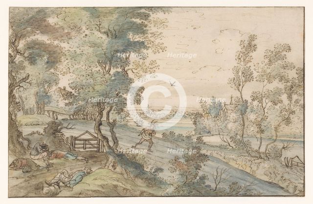 The devil sows weeds between the grain, 1643. Creator: Anon.