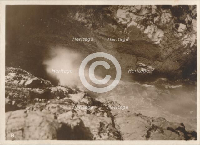 'The Devil's Bellows, Kynance Cove', 1927. Artist: Unknown.