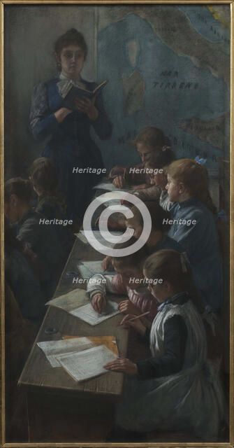 The Dictation (Il dettato), 1891. Creator: Cosola, Demetrio (1851-1895).