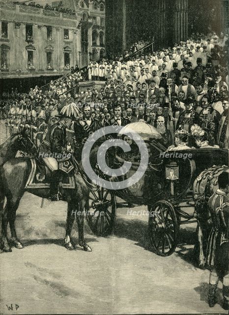 'The Diamond Jubilee: Thanksgiving Service at St. Paul's Cathedral', c1900. Creator: W.D..