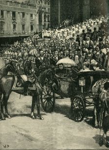 The Diamond Jubilee: Thanksgiving Service at St. Paul's Cathedral c1900. Creator: W.D.