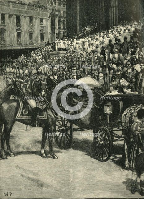 'The Diamond Jubilee: Thanksgiving Service at St. Paul's Cathedral', c1900. Creator: W.D..