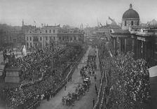 The Diamond Jubilee: Queen Victoria's carriage passing the National Gallery, London, 1897 (1906)