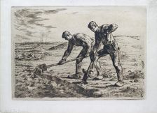 The Diggers, 1855-1856. Artist: Jean Francois Millet