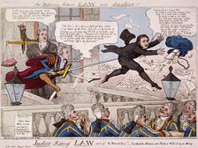 The difference between law and justice 1809. Artist: Isaac Cruikshank