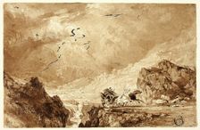 The Diligence in the Alps, n.d. Creator: Thomas Allom