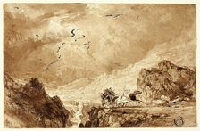 The Diligence in the Alps, n.d. Creator: Thomas Allom