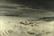 The Diligence in the Snow, 1860. Artist: Courbet, Gustave (1819-1877)