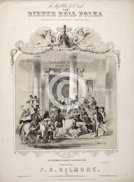 The Dinner Bell Polka - Sheet Music Cover. Creator: Winslow Homer (American, 1836-1910).