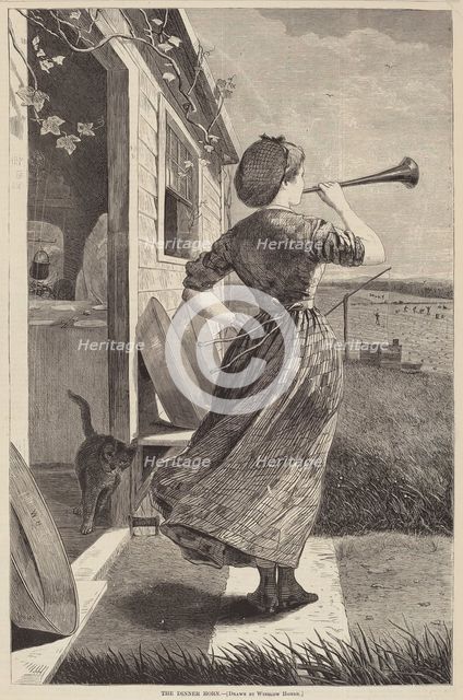 The Dinner Horn, 1870. Creator: Winslow Homer.