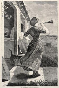 The Dinner Horn, 1870. Creator: Winslow Homer (American, 1836-1910)