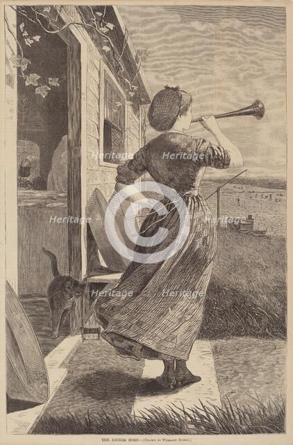 The Dinner Horn, published 1870. Creator: Winslow Homer.