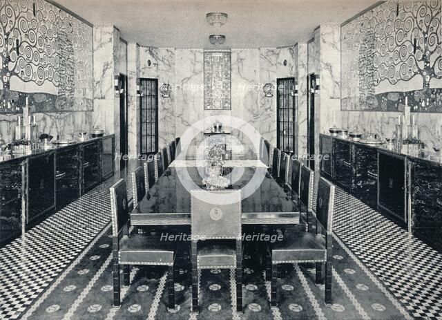 The Dining Room of the Stoclet Palace, Brussels, Belgium, c1914. Artist: Unknown.