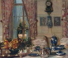 The dining-Room at Offranville c1909. Artist: Jacques Emile Blanche