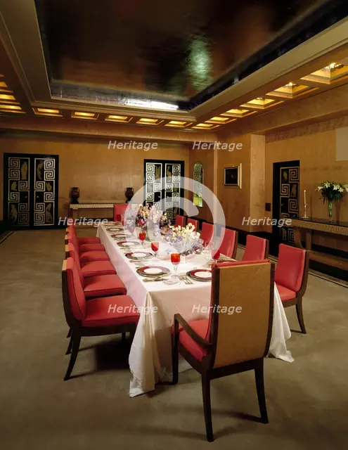 The Dining Room at Eltham Palace, Greenwich, London, 1999. Artist: J Bailey